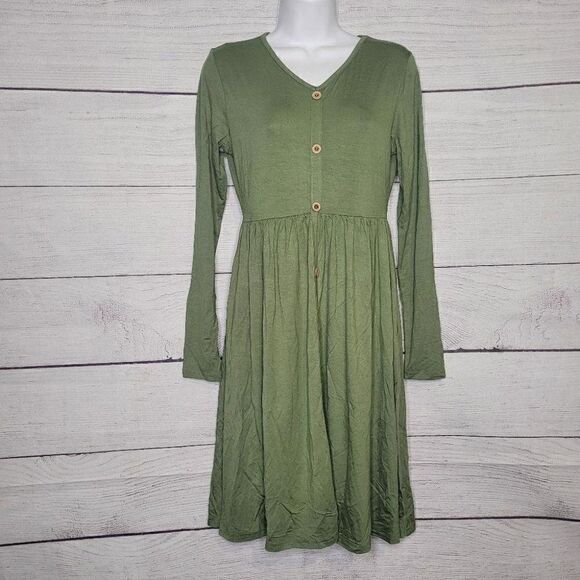 Women's Long Sleeves Swing Dress Small - Picture 1 of 4